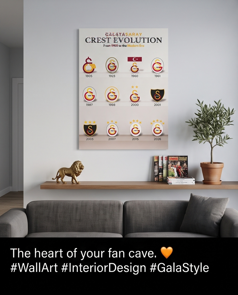 Galatasaray Fan Bild über dem Sofa