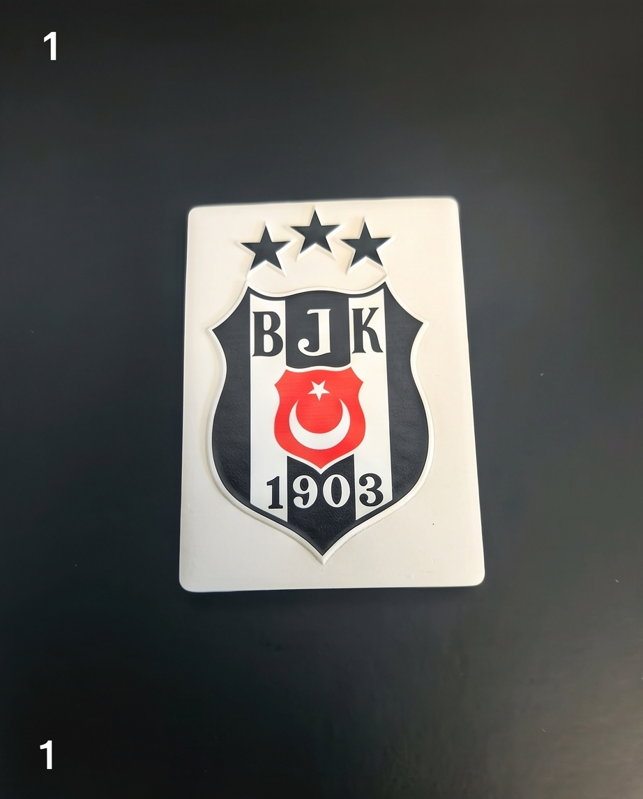Keramik-Kühlschrankmagnet BJK Vorderseite