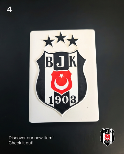 Detailansicht des Keramik-Kühlschrankmagneten BJK mit UV-3D-Druck