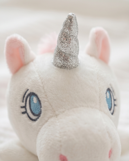 Einhorn Schmusetuch Plüschkopf Detailansicht