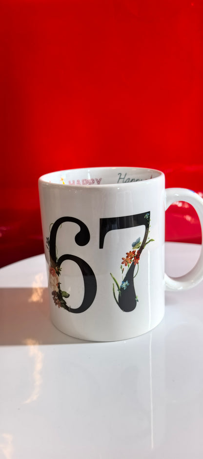 Geburtstagstasse mit Innendruck – Happy Birthday Design mit Kuchen & Ballons