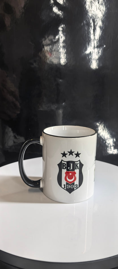 Beşiktaş Tasse 37 Kupa Design | Fanartikel mit Vereinslogo & Pokalstatistik | Geschenk für BJK Fans