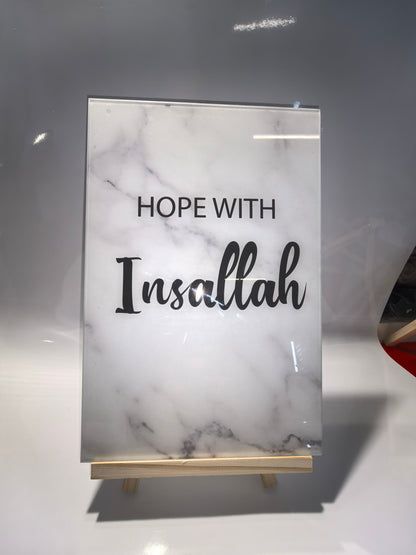 Islamisches Acrylglasbild 3er-Set – Bismillah, Insallah, Elhamdulillah