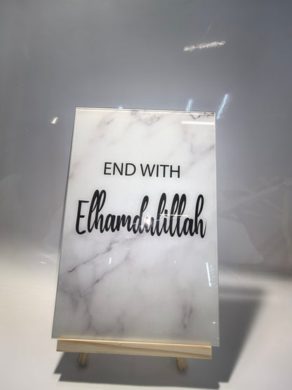 Islamisches Acrylglasbild 3er-Set – Bismillah, Insallah, Elhamdulillah