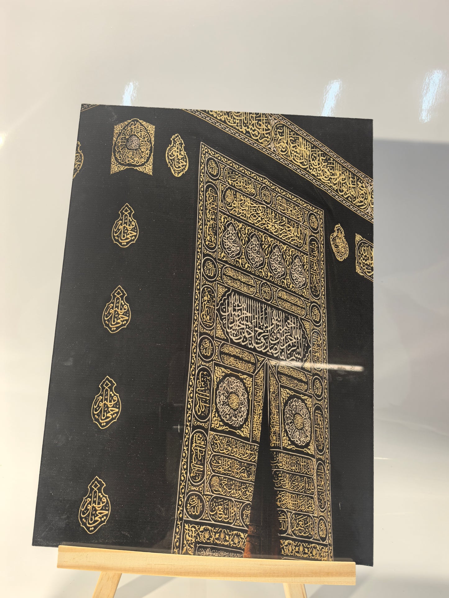 Islamisches Acrylglasbild 3er-Set – Allah, Kaaba-Tür & Muhammad (s.a.v)