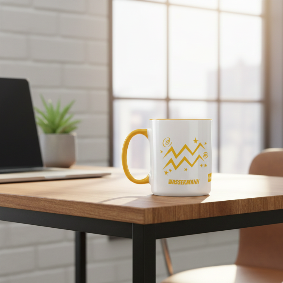 Entdecken Sie die Steinbock Sternzeichen-Tasse in Gold-Optik. Mit Sternbild & Charaktereigenschaften.