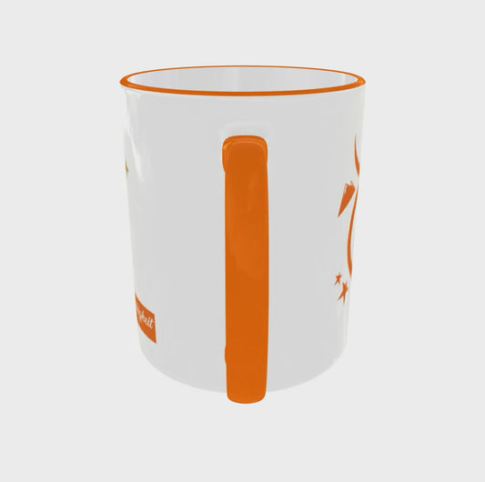 Zodiac-Style: Premium Stier/Taurus Tasse – Ausdauer & Sinnlichkeit Sternzeichen-Becher: Stier Design mit goldenem Sternbild & orangen Akzenten